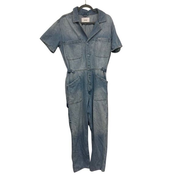 Pistola Grover Denim Jumpsuit size large - Picture 2 of 10